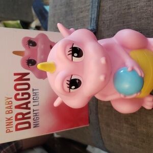 Baby Dragon Nightlight: 7 Colors, Touch or Remote Control by Dreamscape Design